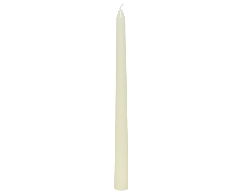 Christmas Dinner Candle Ivory 2cm x 25cm Pack of 12