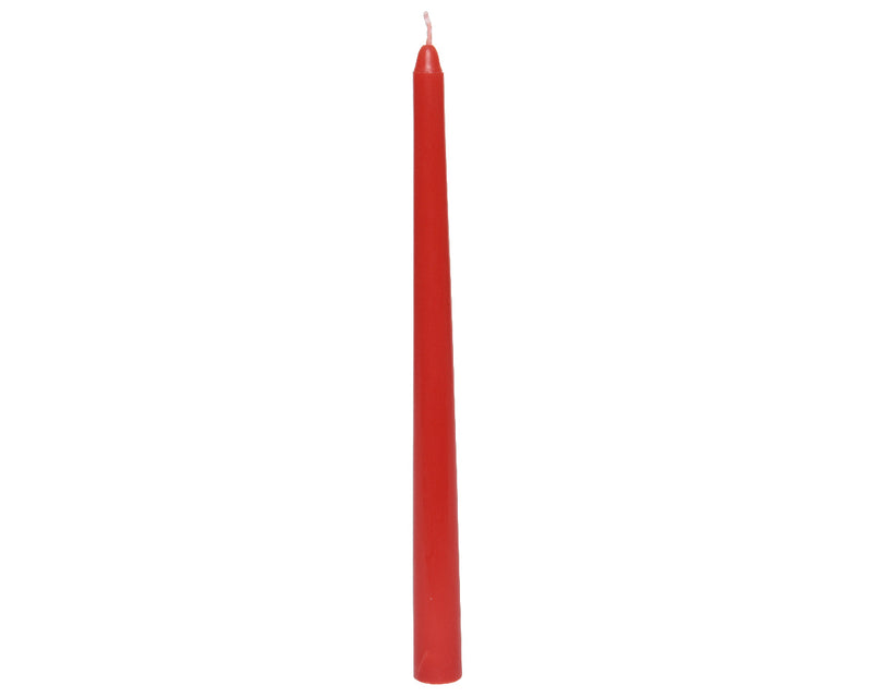 Christmas Dinner Candle Red 2cm x 25cm Pack of 12