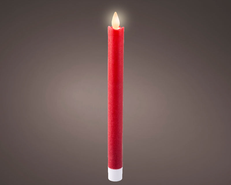Christmas Dinner Candle Red Battery Operated 2.1cm x 24.5cm