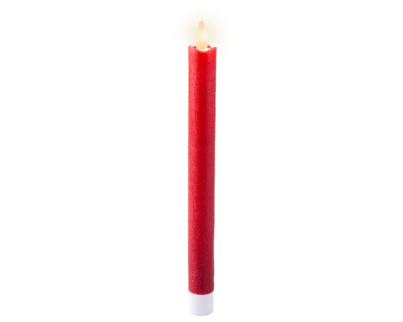 Christmas Dinner Candle Red Battery Operated 2.1cm x 24.5cm