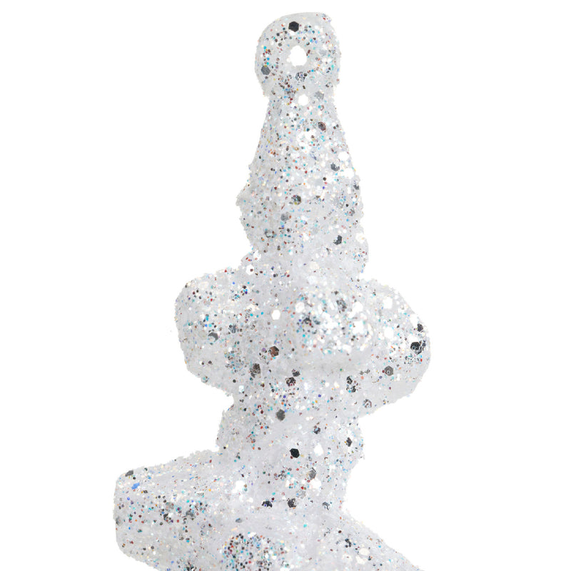 Christmas Hanging Decoration Icicle With Glitter (25cm)