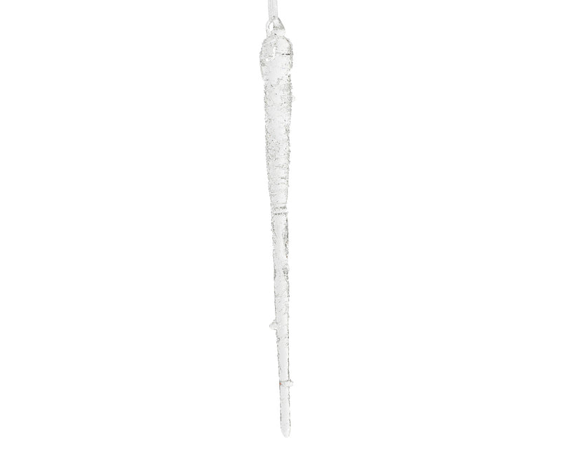 Christmas Hanging Decoration Icicle frosted Glass (20cm)