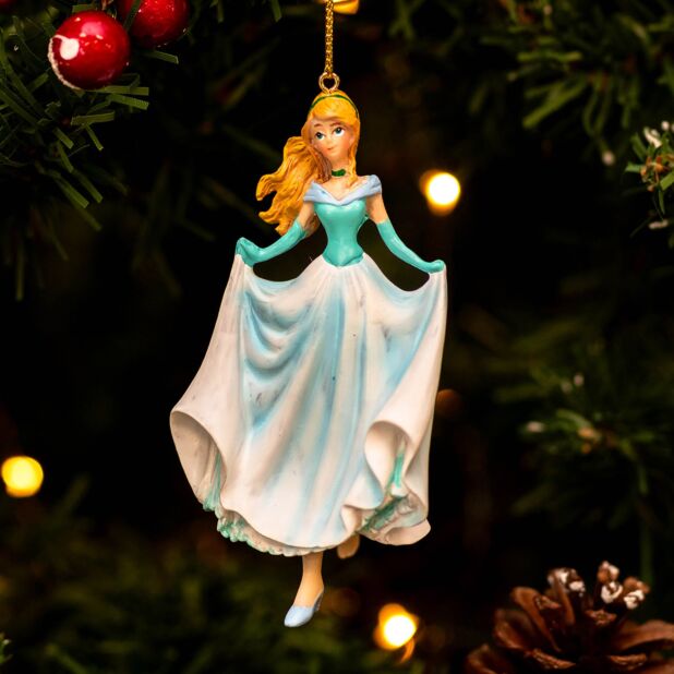 Disney Cinderella In Blue and White Dress Hanging Decoration 8cm