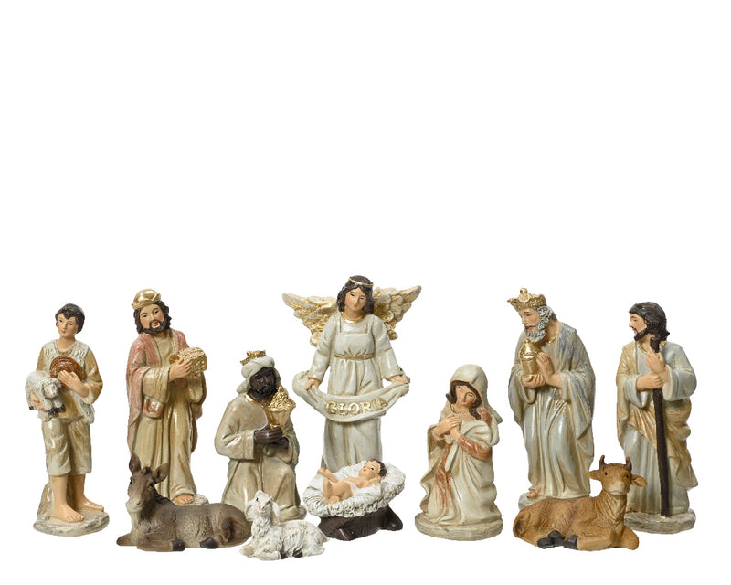 Christmas Nativity Set With 11 Figures (11.5cm)