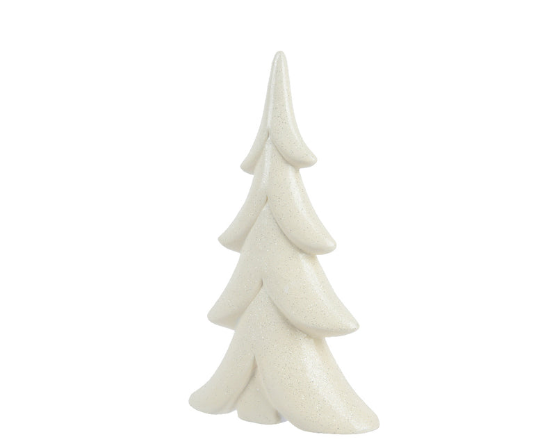 Christmas Tree Terracotta White (14cm x 23cm)