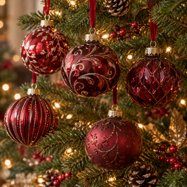Christmas baubles at Newlands Home & Garden Centre