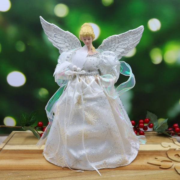 Smart Garden Plush Fairy Magic Christmas Tree Topper - White - 33cm