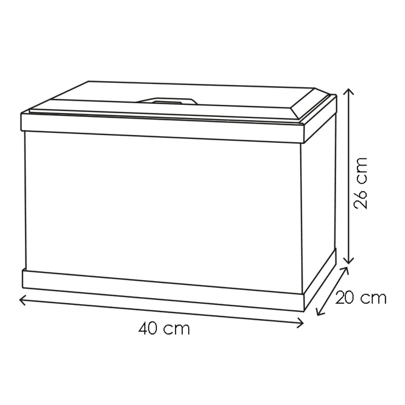 Ciano Aqua 20 LED Black With Light 17 Litre