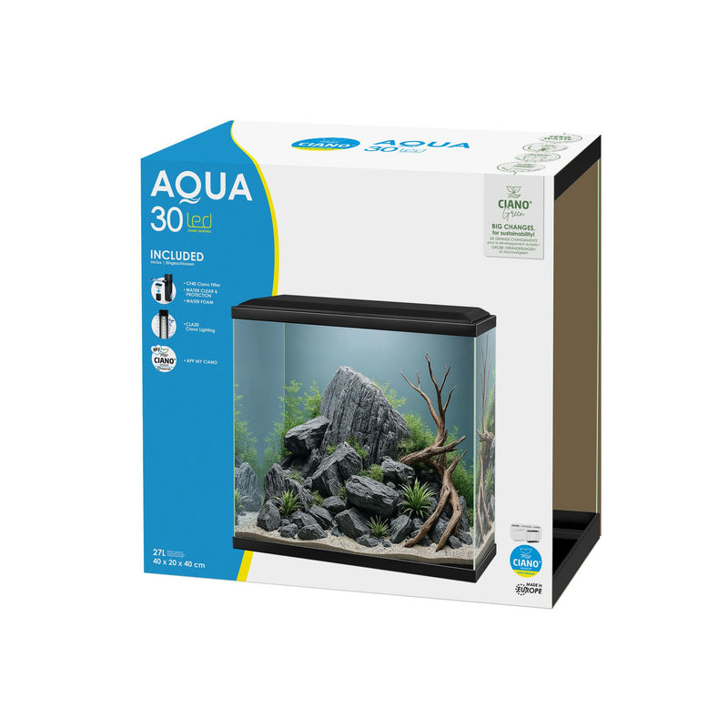 Ciano Aqua 30 Black Aquarium 40x20x40cm