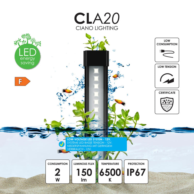 Ciano Aqua 30 Black Aquarium 40x20x40cm