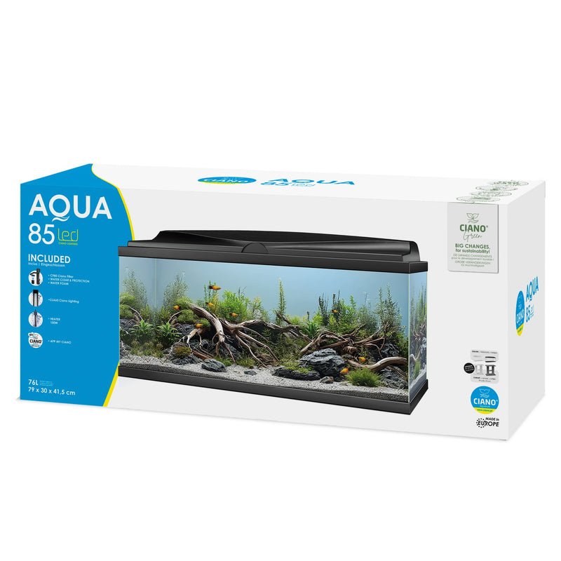Ciano Aqua 85 LED Black 74 Litre - NEW MODEL