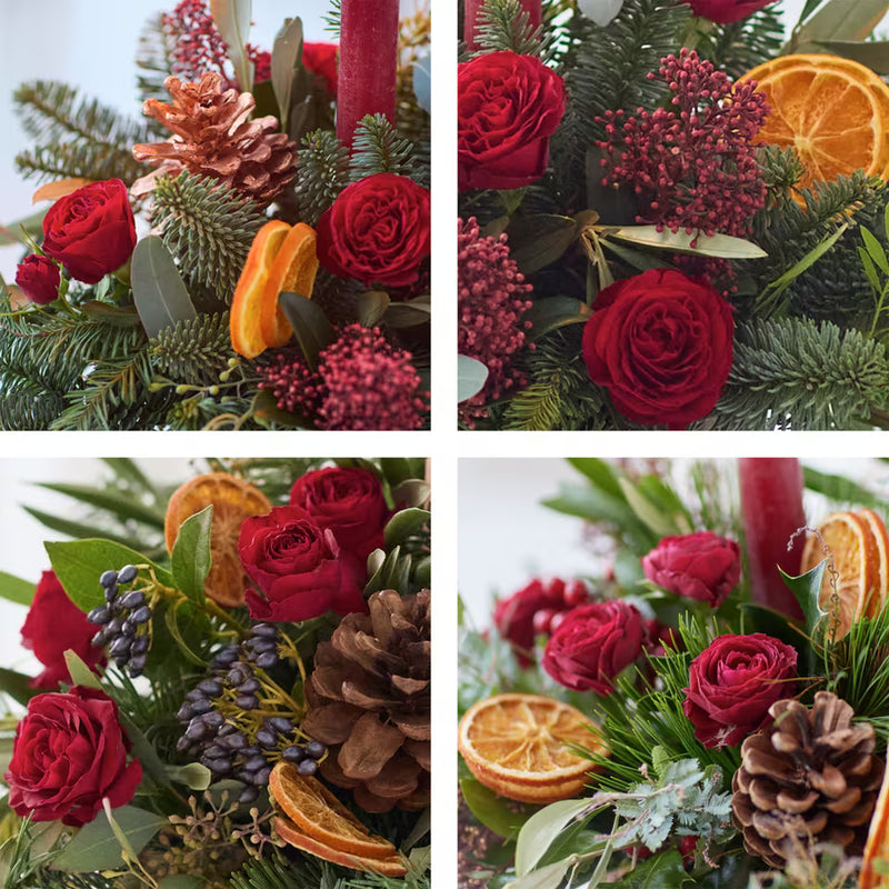 Classic Christmas Candle Arrangement