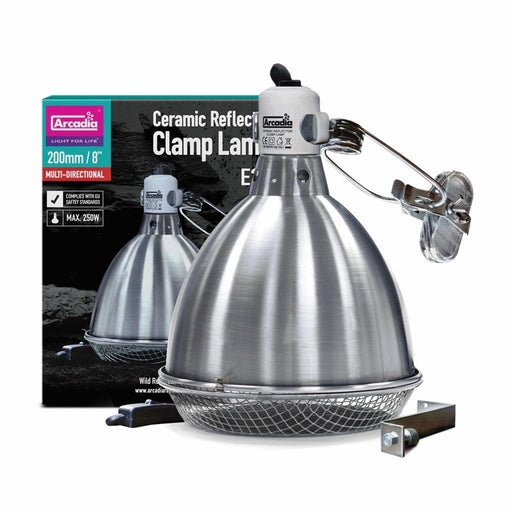 Arcadia Reflector Clamp Lamp with Ceramic Holder 20cm — Clamp Lamp with Holder 20cm