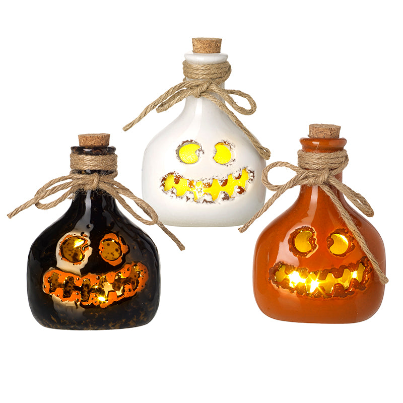 Halloween pottery light-up bottles – Heaven Sends