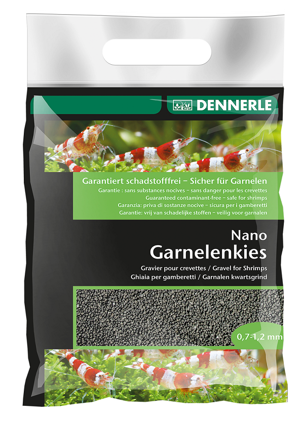 Dennerle Nano Gravel For Shrimp 2kg - Borneo Black
