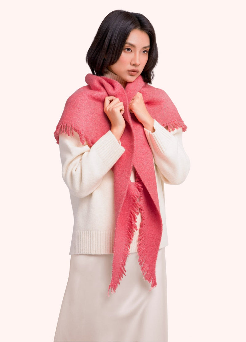 Emily Scarf - Coral by Powder worn by a model