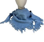 Emily Scarf - Denim by Powder styled on a plain background
