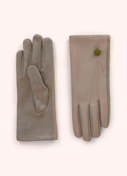 Emma Gloves - Cream by Powder shown from front and back