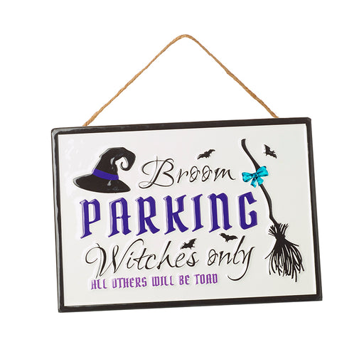 Broom Parking metal Halloween sign – Heaven Sends