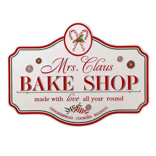 Mrs Claus Bake Shop Christmas metal sign – Heaven Sends