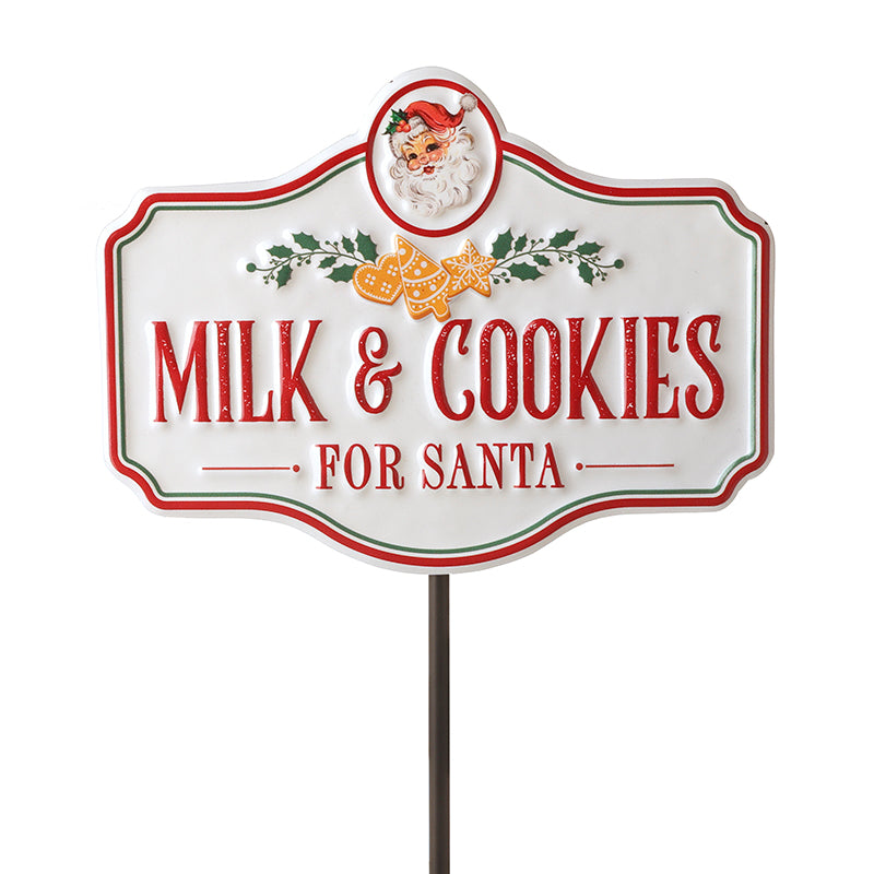 Milk and Cookies for Santa Christmas garden stake – Heaven Sends