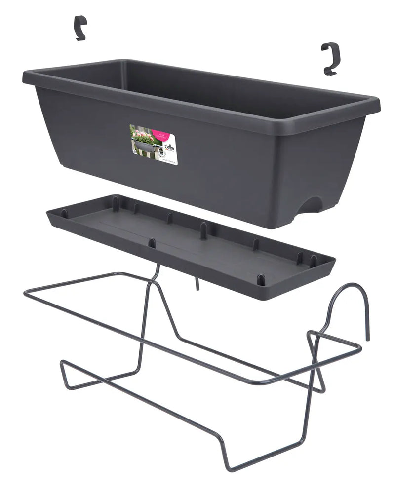 Elho Barcelona All in One 50cm Window Box Anthracite