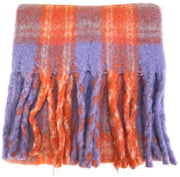 Flora Cosy Scarf - Tangerine Mix by Powder styled on a plain background