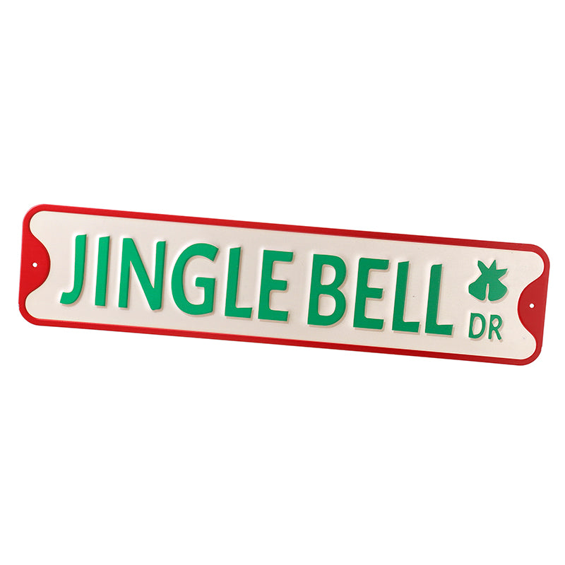 Jingle Bell Drive Christmas metal street sign – Heaven Sends