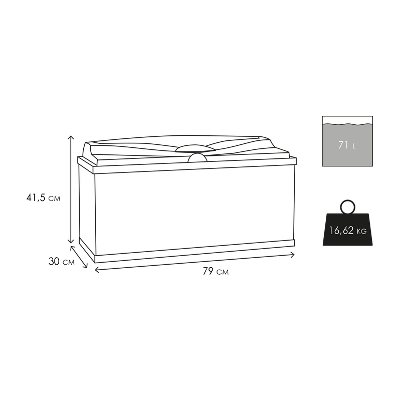 Ciano Aquarium Aqua 80 In White With LED Lights & White Lid 71 Litre