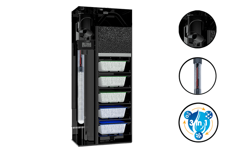 Ciano Emotions Pro 120 Black Aquarium With FREE Cabinet 239 Litre