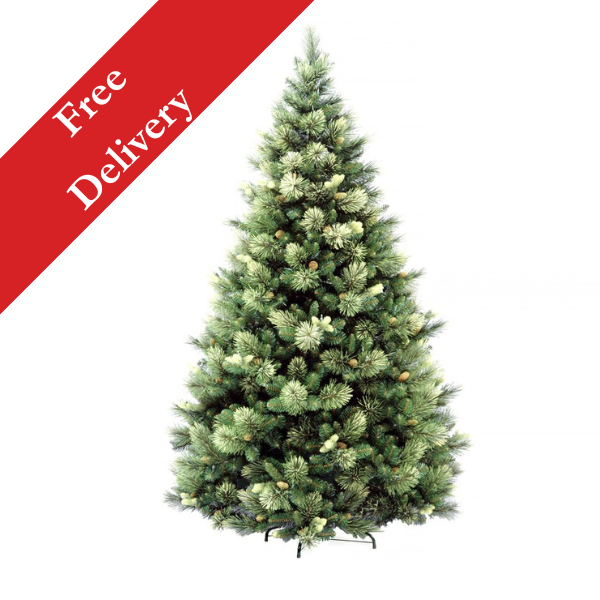 7.5 Foot Carolina Pine Artificial Christmas Tree – Free Delivery