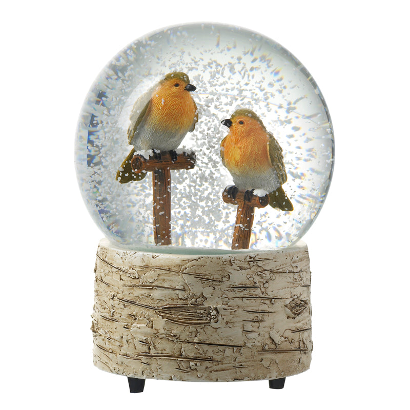 Robin Christmas snow globe – Heaven Sends