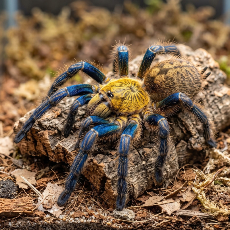Golden Blue-Leg Baboon Tarantula (M) | Harpactira pulchripes