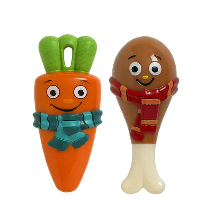 Goodboy Festive Drumstick or Carrot Toy 5" (Sold Individually)