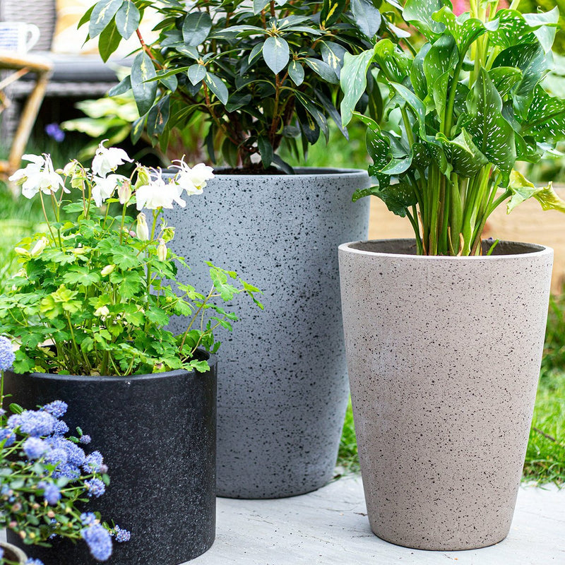 Granito Eggpot Black/Gray/Beige (32cm)