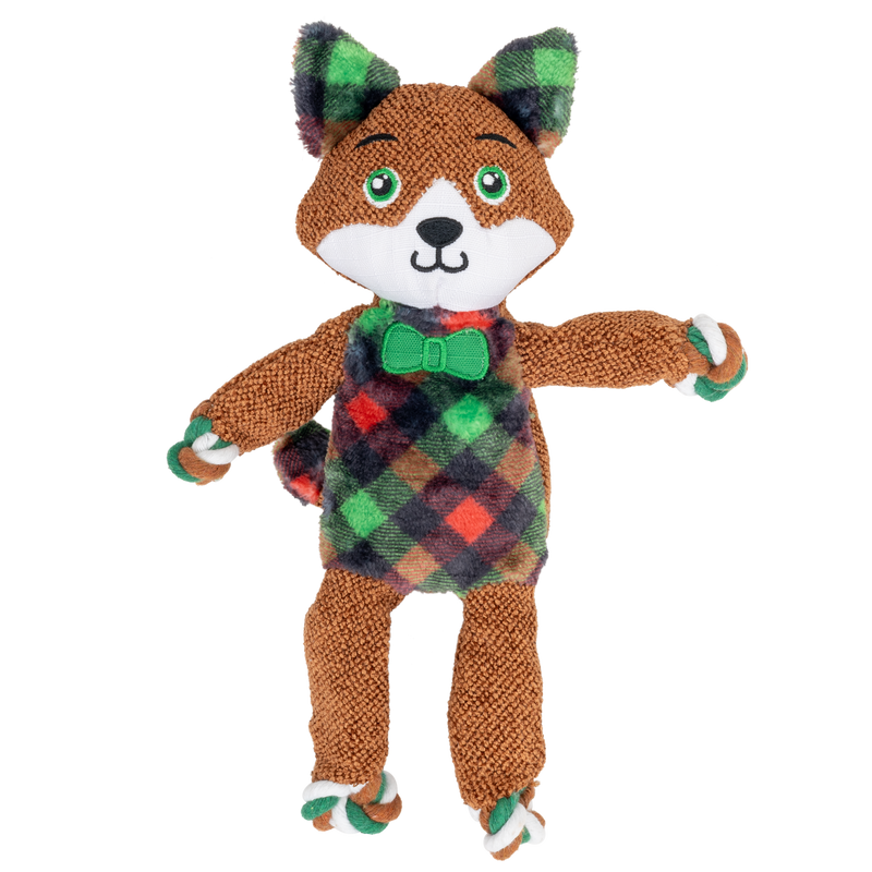 KONG Holiday Floppy Knots Dapper Dog Toy – Small/Medium, Assorted