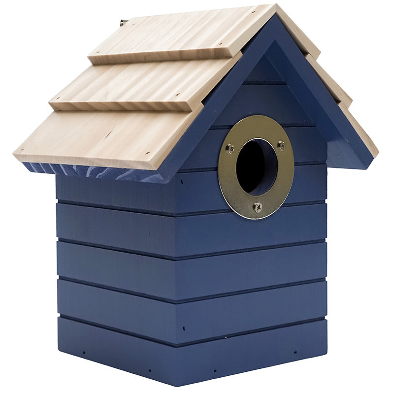 Henry Bell Beech Hut Nest Box Dark Blue