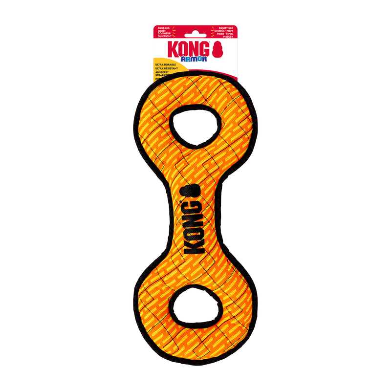 KONG Armor Double Tug Large – Assorted Colours – assorted colour example, one toy supplied