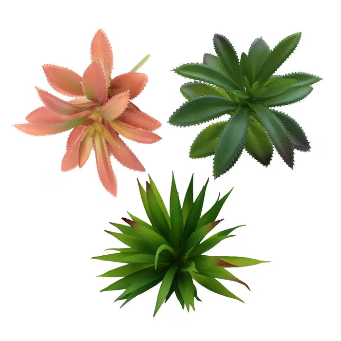 Habistat Artificial Plant, 3 pack Succulent