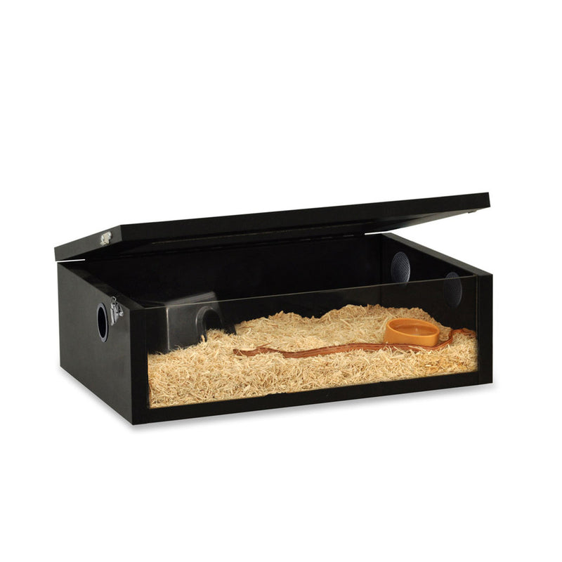 HabiStat Hatchling Snake Starter Kit Black 61 x 38 x 20cm