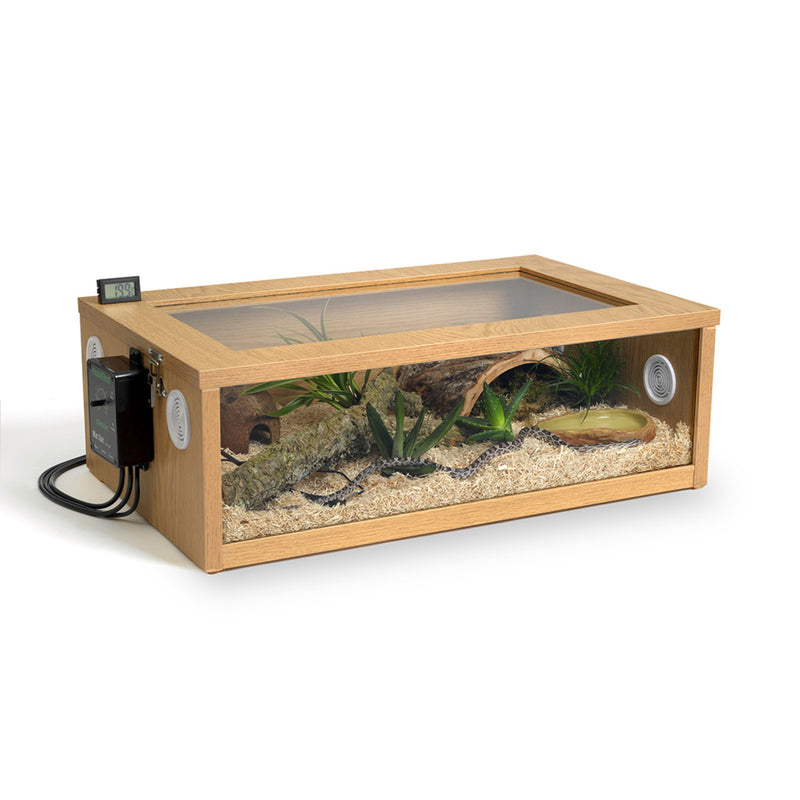 HabiStat Hatchling Snake Starter Kit Oak 61 x 38 x 20cm