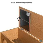 HabiStat Tortoise Table Oak – Table Only — Heat Mat in tortoise table lid