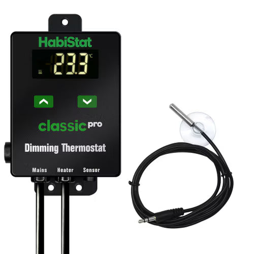 Habistat Classic Pro Dimming Thermostat Black 450W