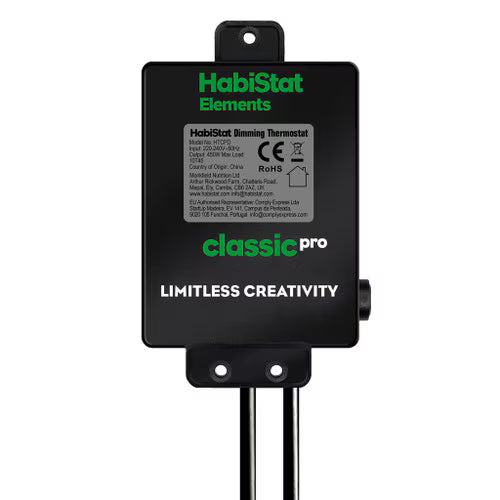 Habistat Classic Pro Dimming Thermostat Black 450W