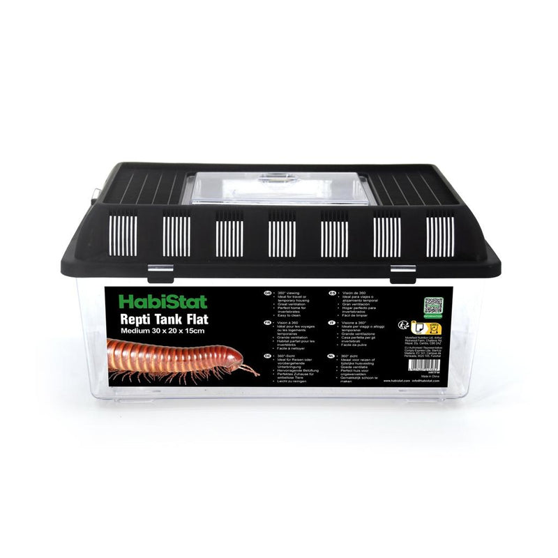 HabiStat Repti Tank Flat Medium (L30 x D20 x H15cm)