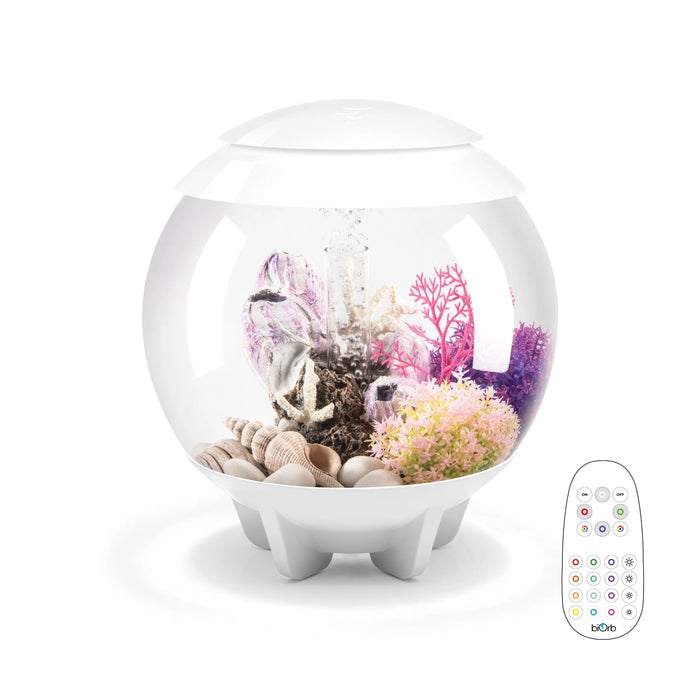 biOrb Halo Aquarium 15 Litre With Milti Colour LED Light-Remote Control White