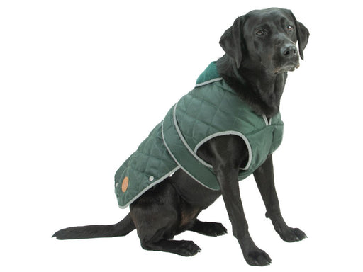 Ancol Heritage Green Quilted Dog Coat Medium
