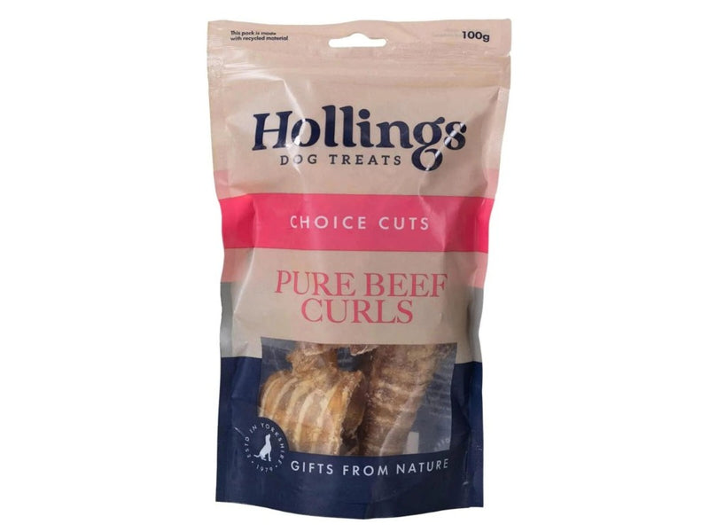 Hollings Pure Beef Curls 100g