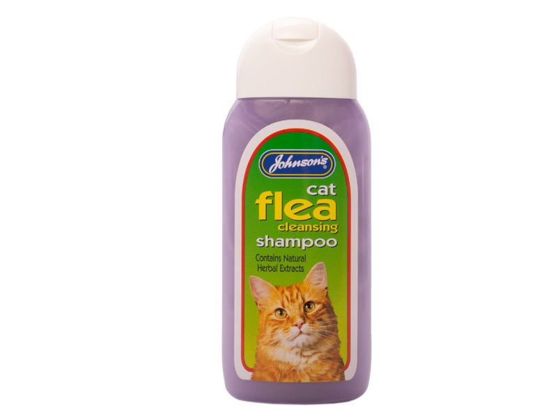 Johnsons Cat Flea Cleansing Shampoo 200ml