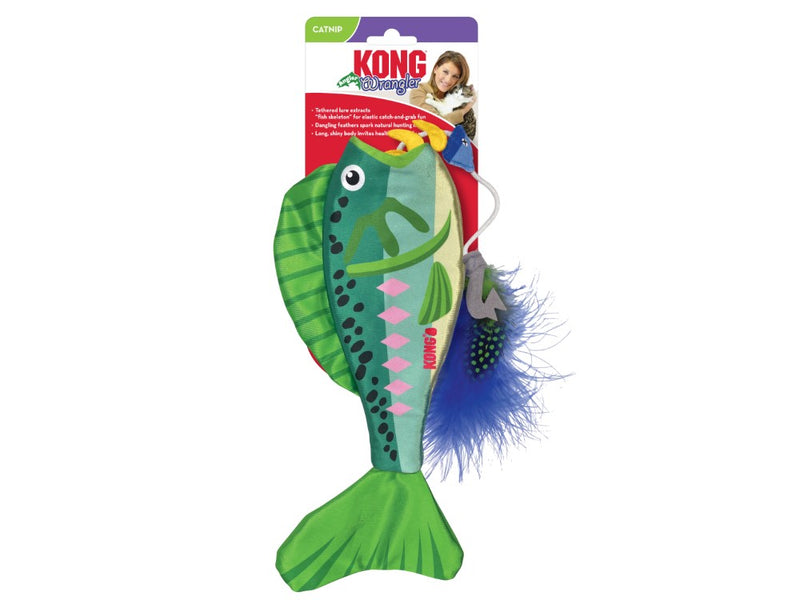 KONG Cat Wrangler Angler Fish Assorted Cat Toy